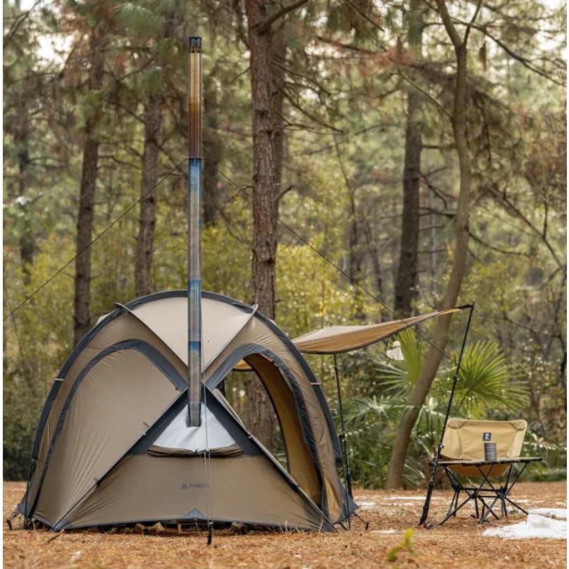 POMOLY LEO 2 ドーム型テント 煙突ガード付き 自立式テント