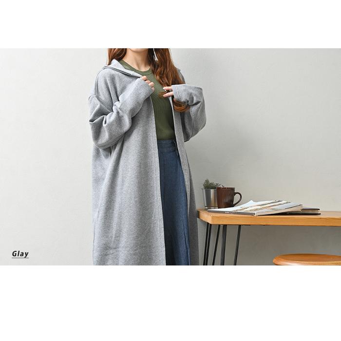 裏起毛 ロングカーディガン トッパーコート レディース カーディガン コート アウター 送料無料 Ab 80 Abloom 服飾 生活雑貨 通販 Yahoo ショッピング