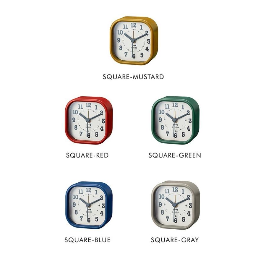 BRUNO リトルアラームクロック ラウンド スクエア ブルーノ コンパクト かわいい ミニ おしゃれ 目覚まし 時計 手のひら S 旅行 トラベル プレゼント ギフト | BRUNO | 12