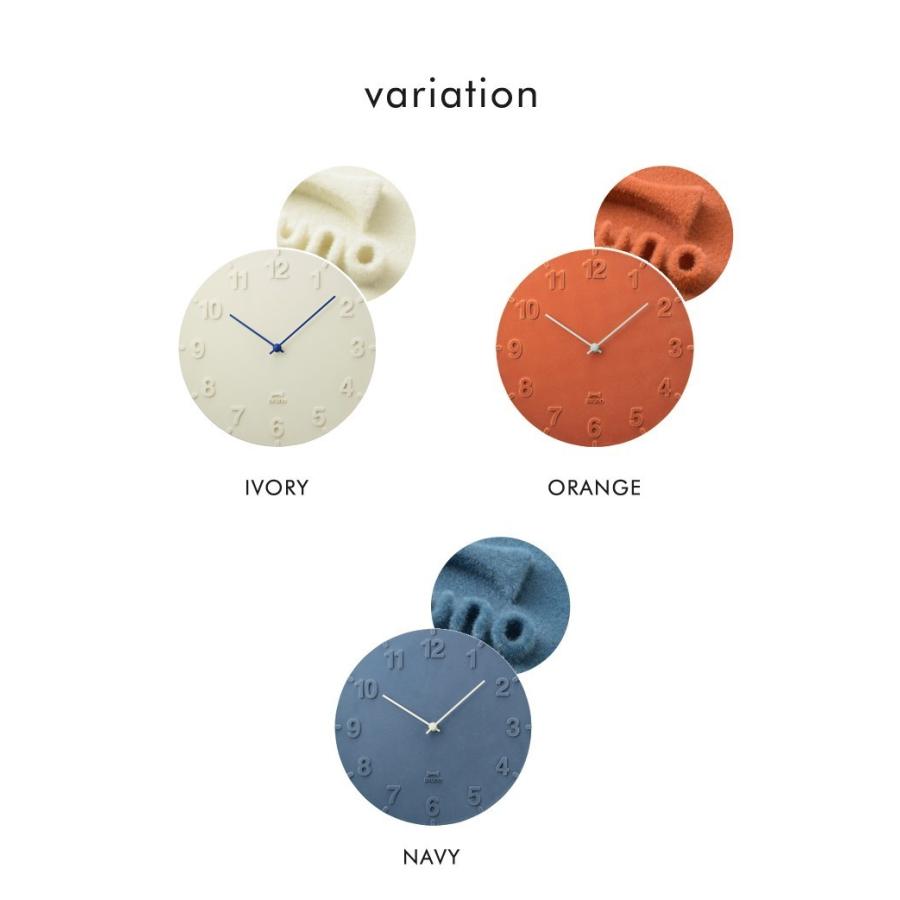 壁掛け時計 フロッキー ウォールクロック BRUNO ブルーノ おしゃれ かわいい シンプル 起毛 送料無料 | BRUNO | 01