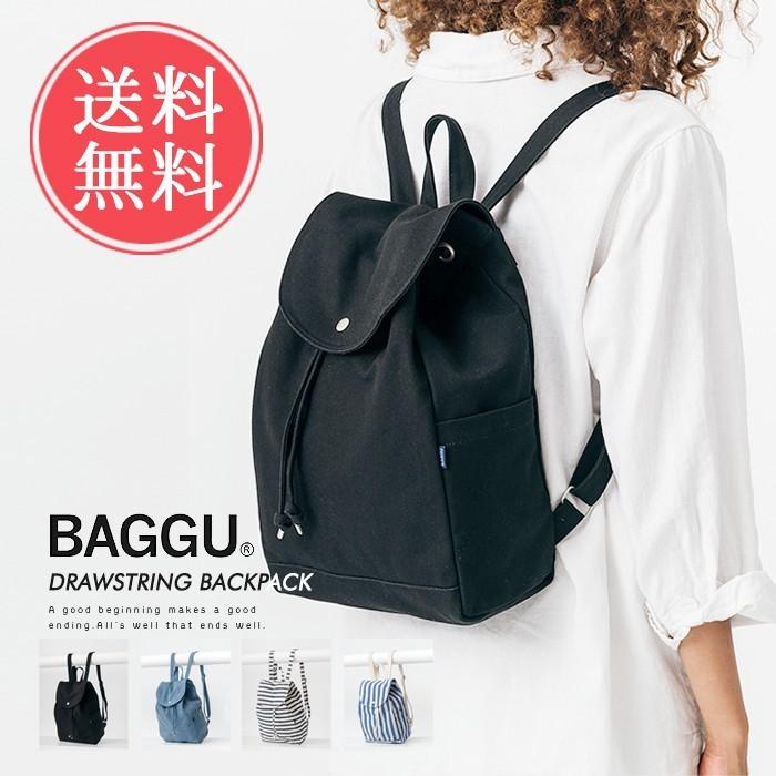 BAGGUリュック 黒　ラージ BAGGU（バグゥ） キャンバス リュック バックパック おしゃれ 送料無料