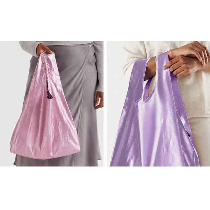 【ラスト1点】BAGGU standard メタリックハッピー BAGGU（バグゥ） METALLIC BAGGU メタリック エコバッグ STANDARD 正規
