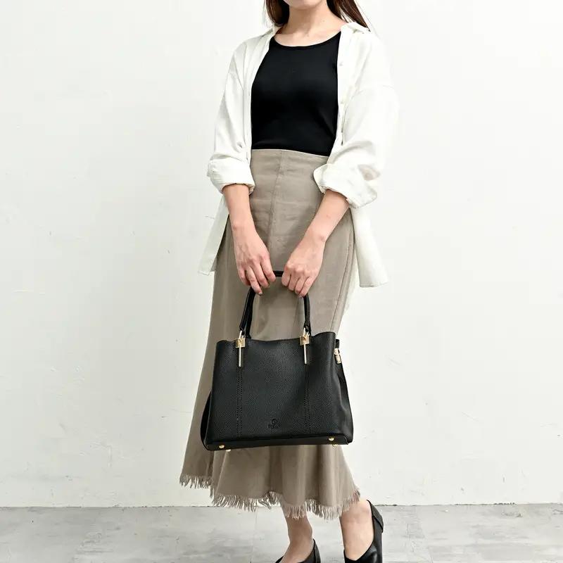 D.KELLY パンチングデザイン トートバッグ トートバッグ バッグ バック かばん 鞄 レディース 大容量 A4対応 合皮 ファスナー付き 送料無料 |  | 11