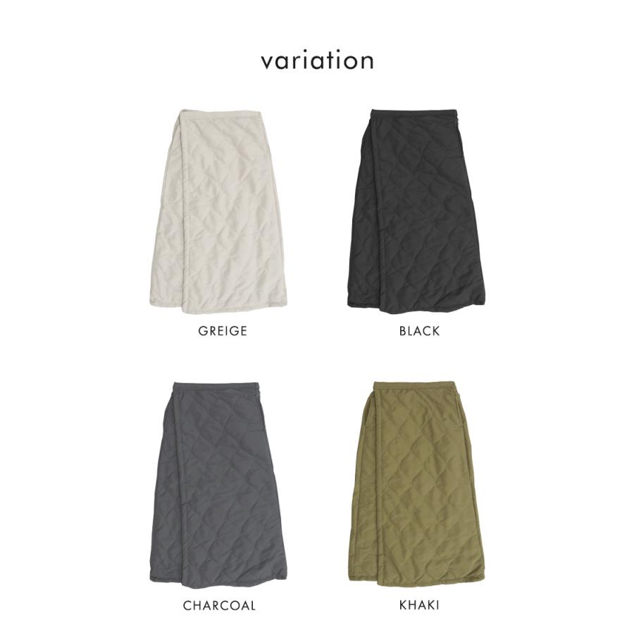 裏シャギー キルティング 巻きスカート 防寒 ブランケット ボア