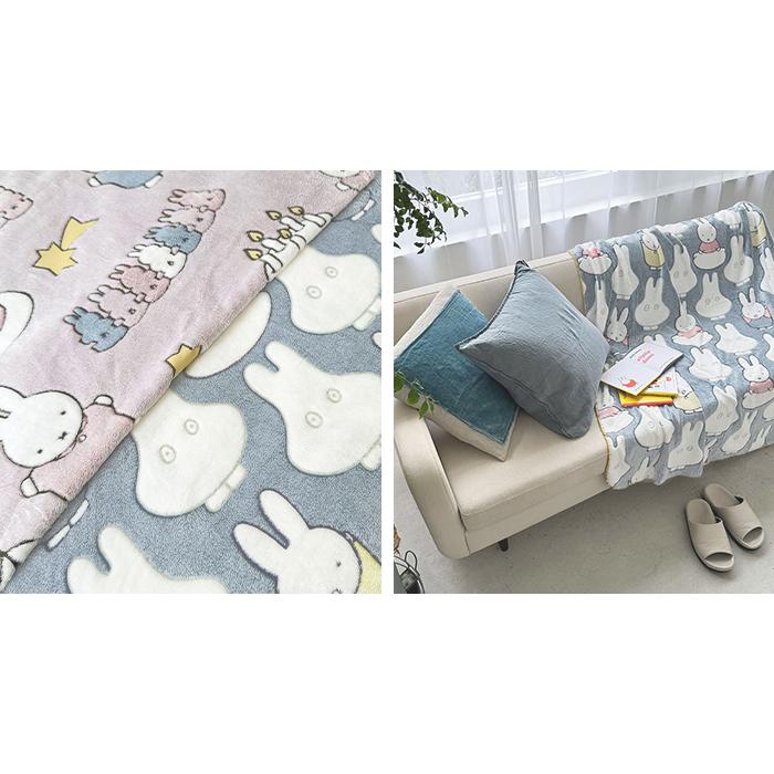 Miffy Dick Bruna 蓄光 ファニーブランケット L ブランケット ミッフィー 大判 ひざ掛け 毛布 ポンチョ ディックブルーナ 送料無料 | HEMING'S | 07