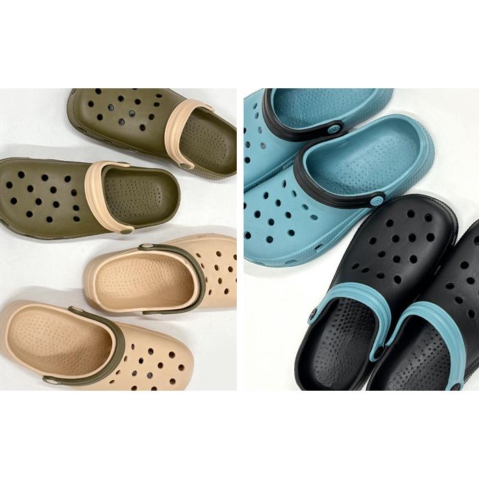 EVAバイカラーサンダル 2足セット サンダル ビーチ アウトドア クロッグサンダル クロックサンダル 送料無料 | ジップコーポレーション | 24