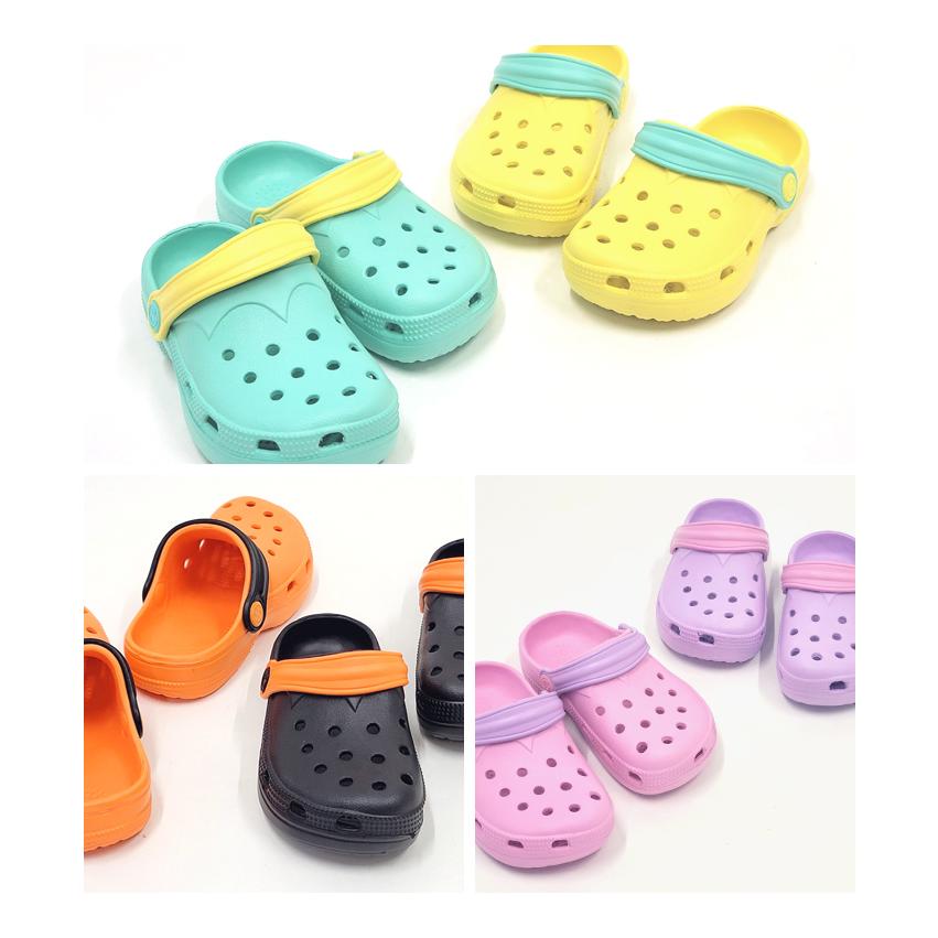 EVAバイカラーキッズサンダル 2足セット キッズ 子供用 サンダル