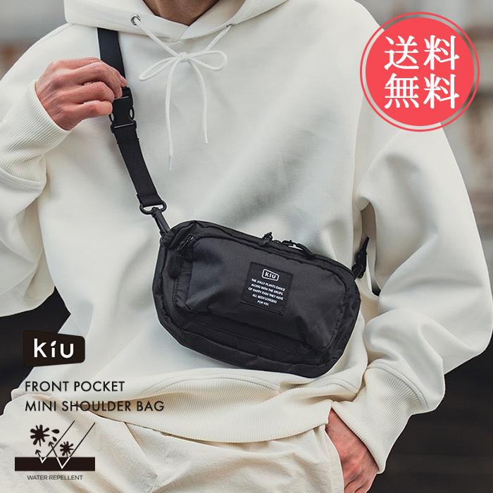 KiU（キウ） 300D フロントポケットミニショルダーバッグ サコッシュ