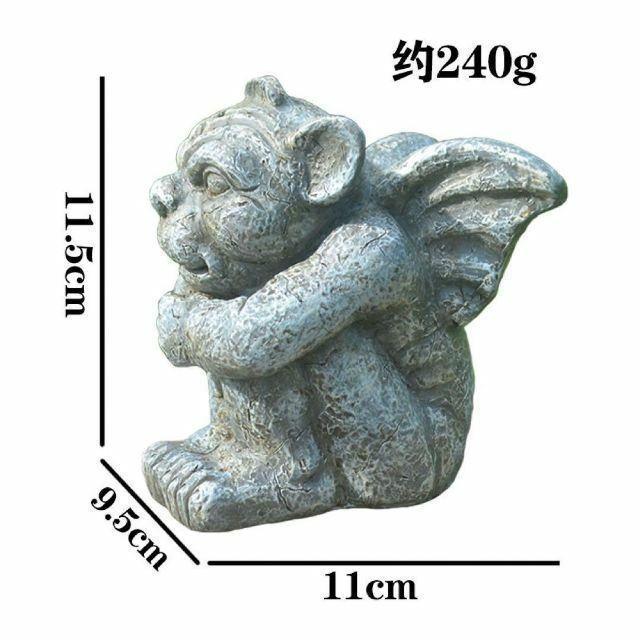 ガーゴイル　置物　オーナメント ガーゴイル オーナメント 置物(2点セット/11666) : 花苗園芸店なごみ