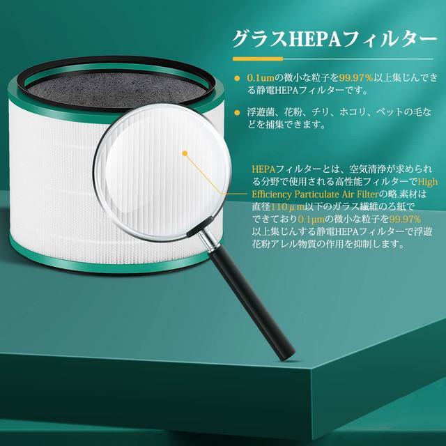 Dyson Pure シリーズ 純正グラスHEPAフィルター 2個セット
