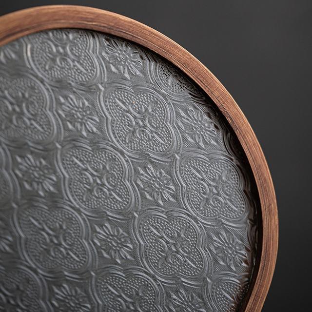 トレー トレイ ガラス 盛器 雲型 楕円 花柄 透明 お皿 プレート 木 ティートレー カフェプレート 花海棠柄 木枠オリエンタル盆トレー |  | 01