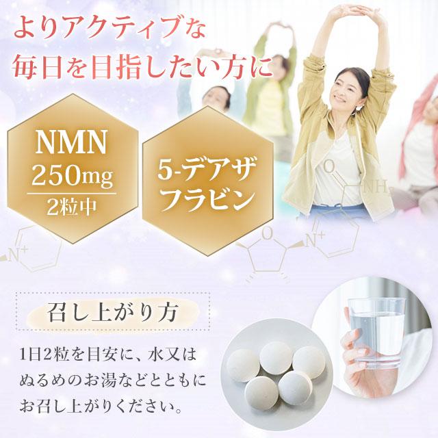芳香園製薬 NMN＆デアザ錠（60粒）ニコチンアミドモノヌクレオチド 5-デアザフラビン｜全国送料無料(クリックポスト送付)｜代引不可 | ブランド登録なし | 01