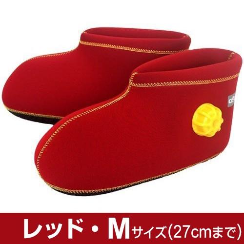 クロッツ やわらか湯たんぽ 足用ショートタイプ (底付き) レッド