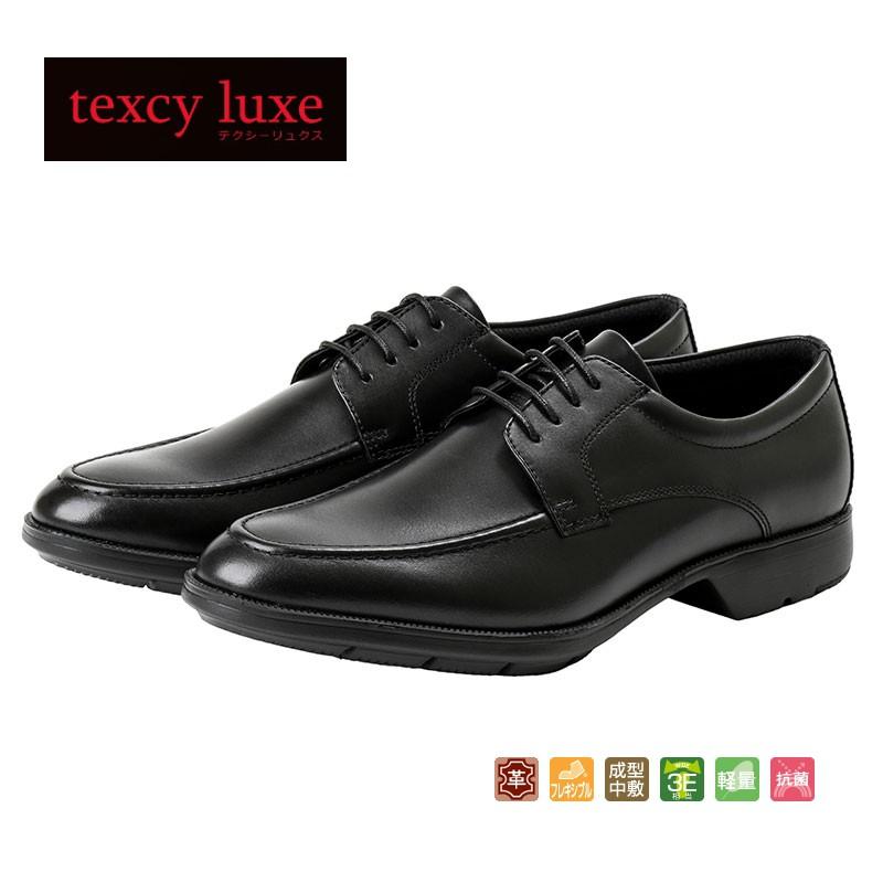 アシックス texcy luxe Uチップ モカシン26.5cm 黒 アシックス texcy luxe Uチップ モカシン26.5cm 黒