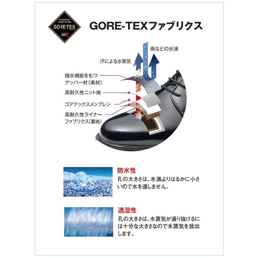 ビジネスシューズ メンズ 防水・透湿 ゴアテックス 革靴 フォーマル ストレートチップ 幅広 3E ブラウン 茶色 通勤快足 TK7714 アサヒシューズ ahtk7714br | 通勤快足 | 02