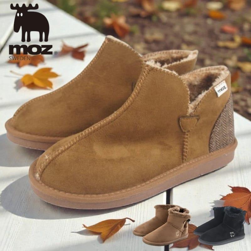 moz（モズ） ショートブーツ レディース 歩きやすい ムートンブーツ
