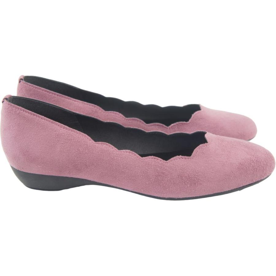 パンプス ローヒール 3E 日本製 外反母趾 レディース 靴 痛くない 歩きやすい ぺたんこ ヒール 黒 フラワーカット バレエ スエード 結婚式 40代 50代 as2004s |  | 11