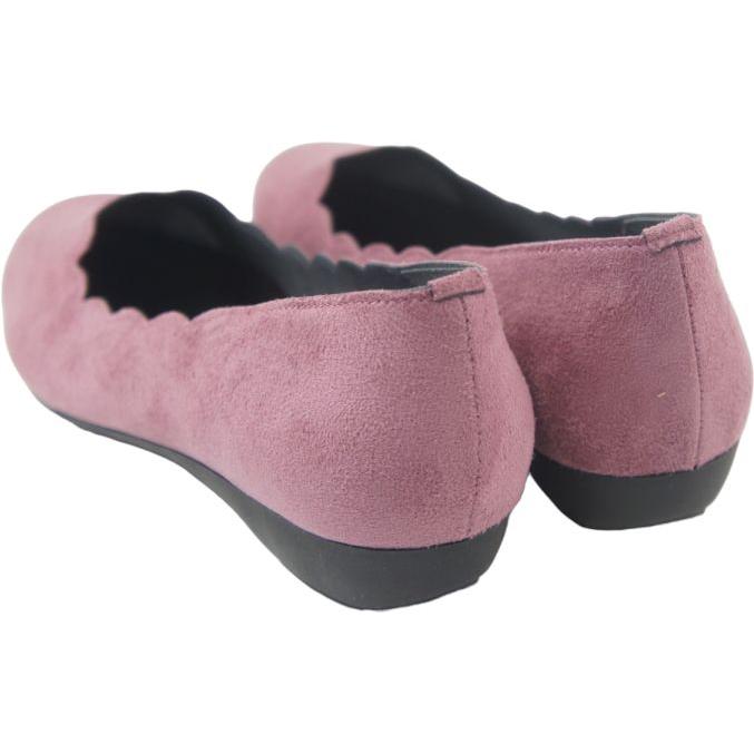 パンプス ローヒール 3E 日本製 外反母趾 レディース 靴 痛くない 歩きやすい ぺたんこ ヒール 黒 フラワーカット バレエ スエード 結婚式 40代 50代 as2004s |  | 12