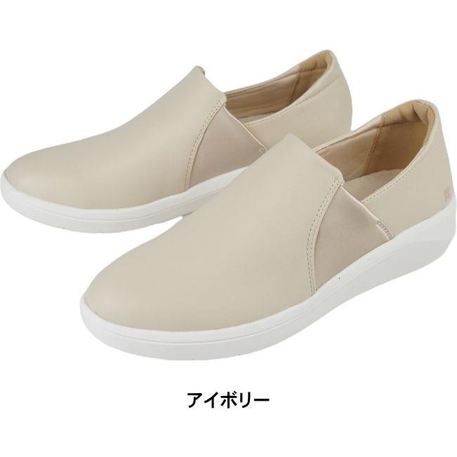 スリッポン レディース CROISSANT クロワッサン スニーカー コンフォートシューズ 軽い おしゃれ 黒 ウォーキング 靴 女性 婦人 母の日 プレゼント cr0520 | CROISSANT | 02