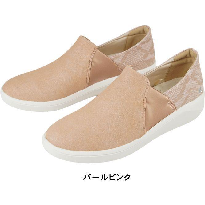 スリッポン レディース CROISSANT クロワッサン スニーカー コンフォートシューズ 軽い おしゃれ 黒 ウォーキング 靴 女性 婦人 母の日 プレゼント cr0520 | CROISSANT | 03