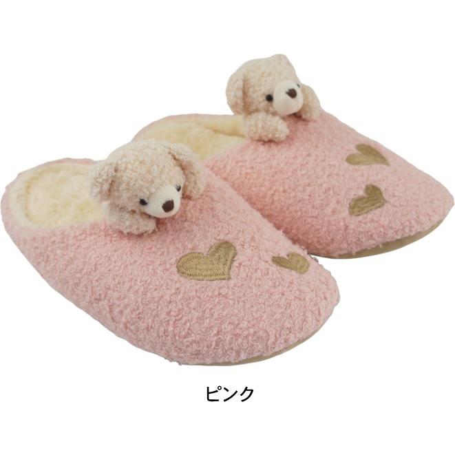 クマ スリッパ ルームシューズ アニマル ゴーゴーくまさん レディース