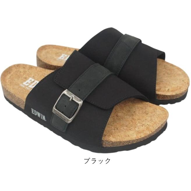 サンダル メンズ コルク 黒 フットベッド 歩きやすい 疲れない 軽量 おしゃれ コンフォートサンダル 春 夏 靴 EDWIN エドウィン ew9303 |  | 01