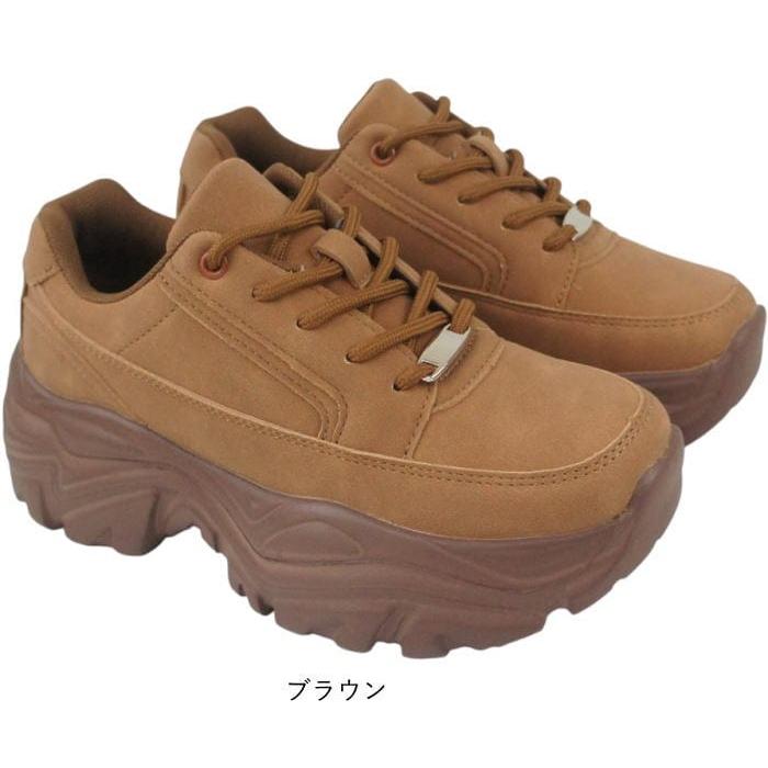 レースアップ 厚底 スニーカー 軽量 レディース カジュアル ハイソール 白 黒 プラットフォーム ダッド 5cm 脚長 足長 厚底 身長 シューズ 背 mzc025 |  | 03