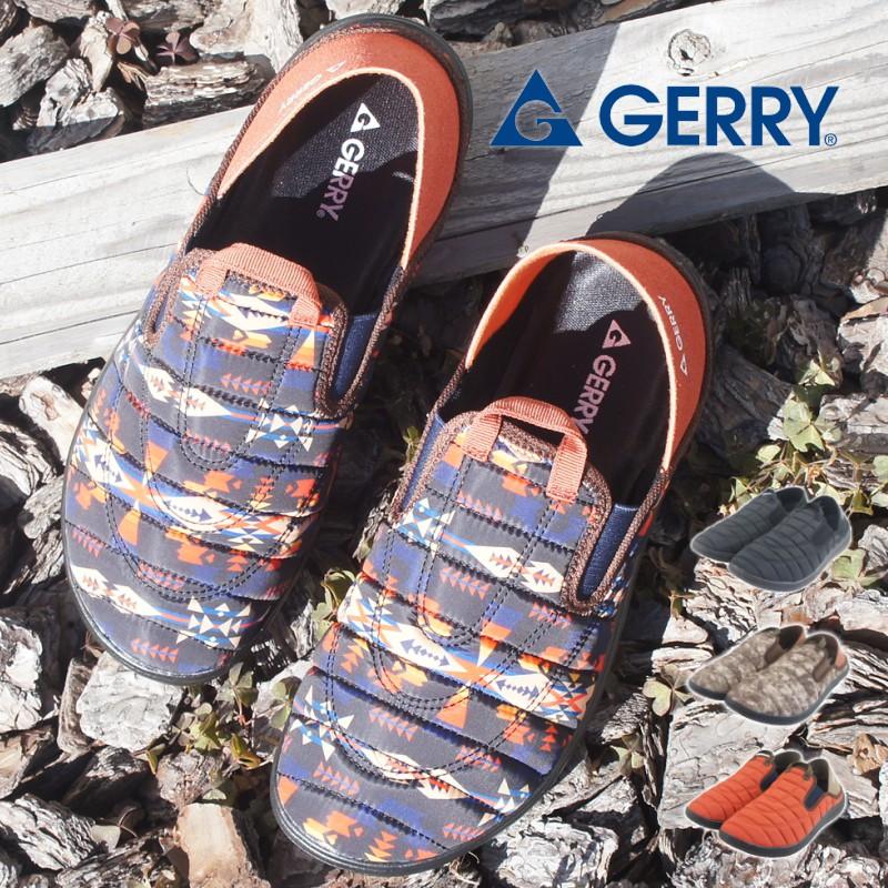 GERRY ジェリー 2WAY スリッポン サボ アウトドア クロッグ モック サンダル 軽量 難燃 燃えにくい 耐滑 キャンプ メンズ ダウン調  hrgr6550 sangr6550 | GERRY