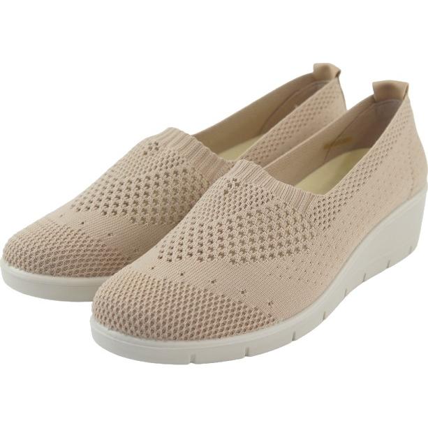 スリッポン レディース 軽量 履きやすい 歩きやすい ニット メッシュ パンプス ウエッジソール レディース 履きやすい 蒸れにくい ニットスニーカー htc454 |  | 11