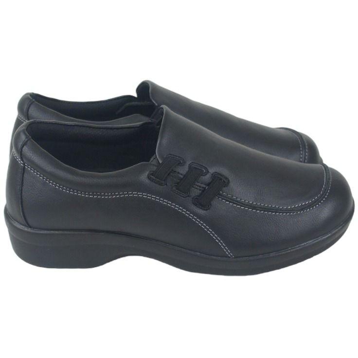 カジュアルシューズ レディース コンフォートシューズ サイドゴア モカシン おしゃれ 4e 幅広 甲高 ワイド スリッポン 黒 ウェッジソール 防滑 軽量 htc59 |  | 08