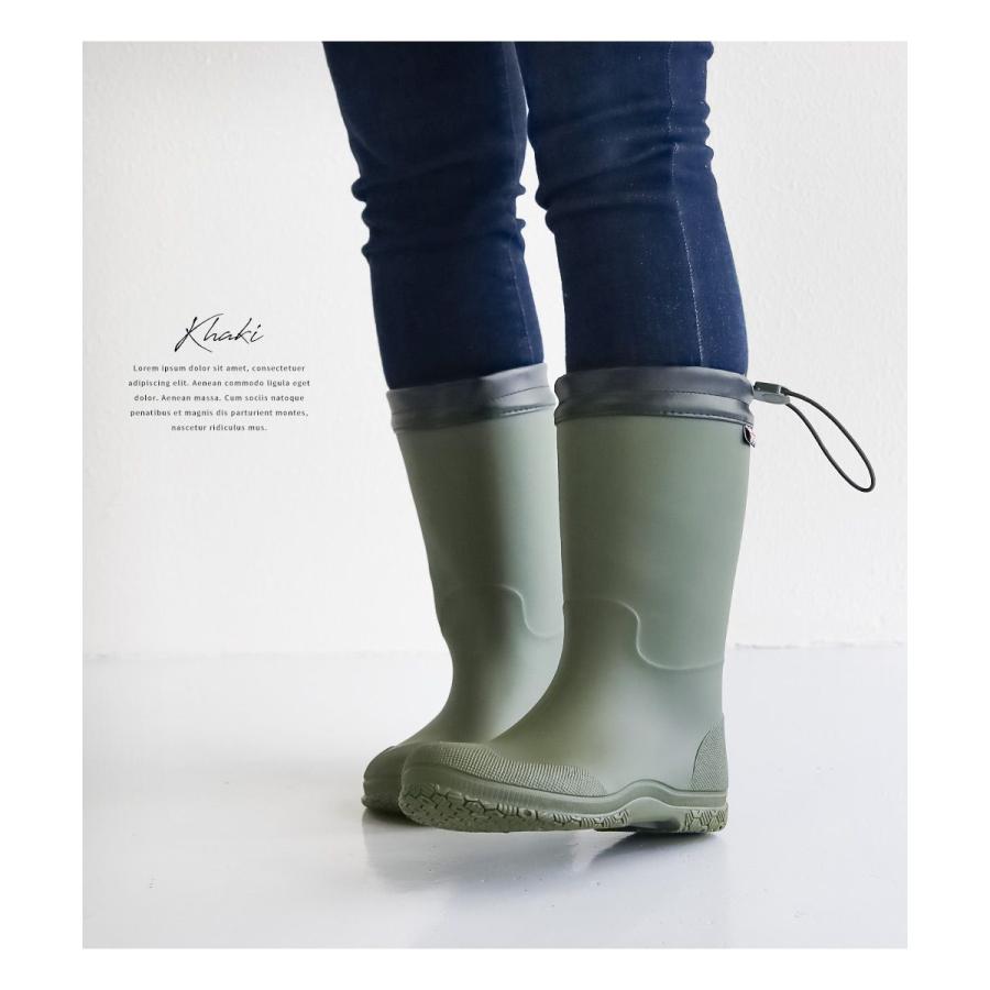 レインブーツ レディース ロング 折りたたみ 長靴 レインシューズ 黒 アウトドア ポロクラブ おしゃれ フード付き 雨 雪 滑りにくい ガーデニング htcpolo002 | ポロ クラブ | 12