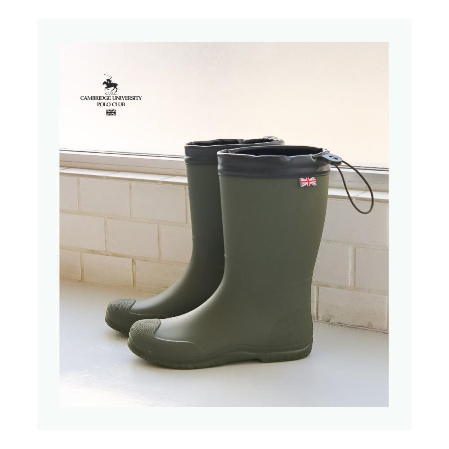 レインブーツ レディース ロング 折りたたみ 長靴 レインシューズ 黒 アウトドア ポロクラブ おしゃれ フード付き 雨 雪 滑りにくい ガーデニング htcpolo002 | ポロ クラブ | 14