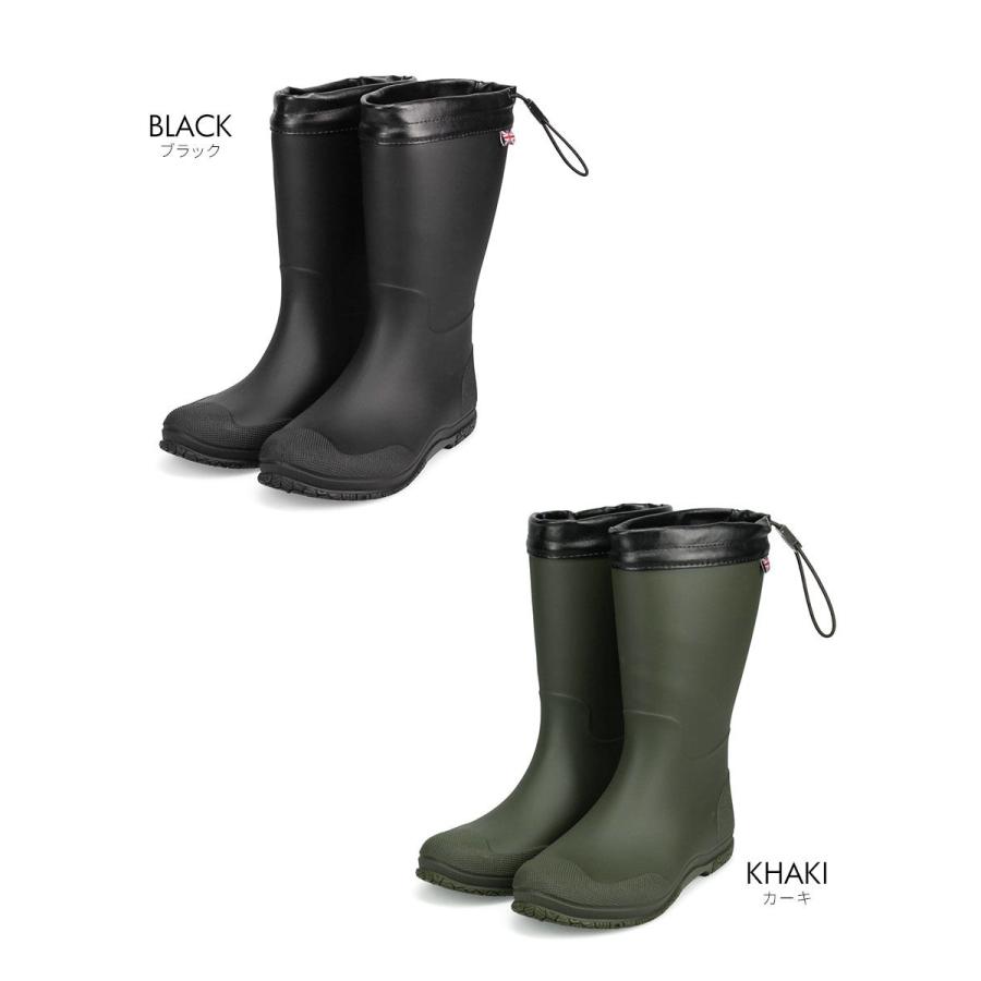 レインブーツ レディース ロング 折りたたみ 長靴 レインシューズ 黒 アウトドア ポロクラブ おしゃれ フード付き 雨 雪 滑りにくい ガーデニング htcpolo002 | ポロ クラブ | 03
