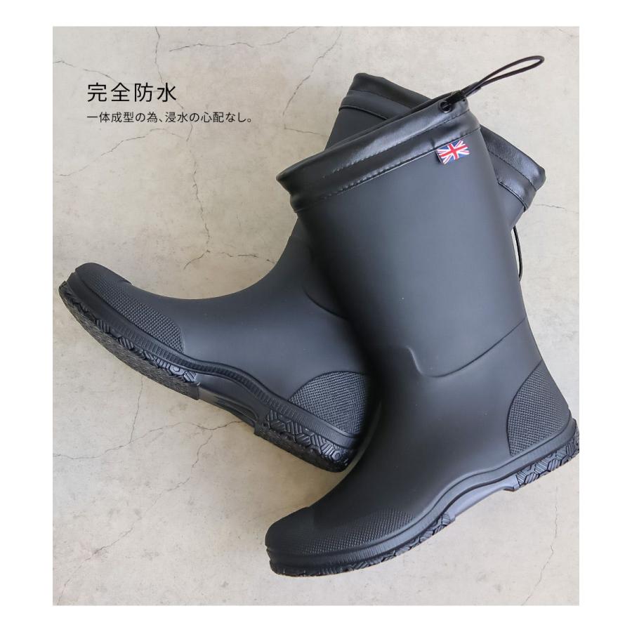 レインブーツ レディース ロング 折りたたみ 長靴 レインシューズ 黒 アウトドア ポロクラブ おしゃれ フード付き 雨 雪 滑りにくい ガーデニング htcpolo002 | ポロ クラブ | 05