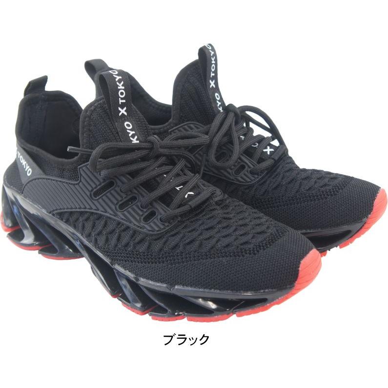 スニーカー メンズ 靴 シューズ X TOKYO エックストーキョー 屈曲 曲がるソール ウォーキングシューズ おしゃれ 40代 50代 安い ヒモ ひも 紐 履きやすい ko2197 | X TOKYO（スニーカー） | 06