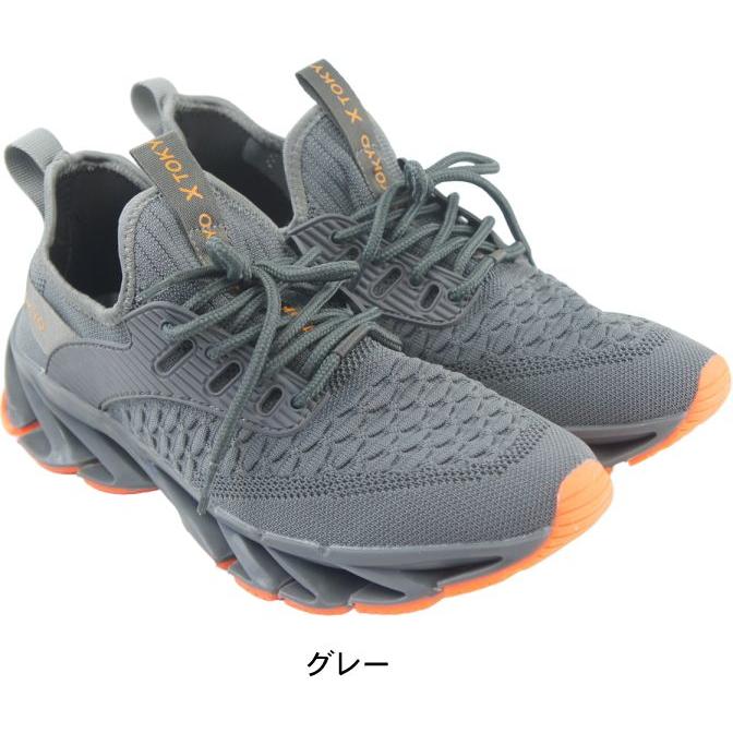 スニーカー メンズ 靴 シューズ X TOKYO エックストーキョー 屈曲 曲がるソール ウォーキングシューズ おしゃれ 40代 50代 安い ヒモ ひも 紐 履きやすい ko2197 | X TOKYO（スニーカー） | 10