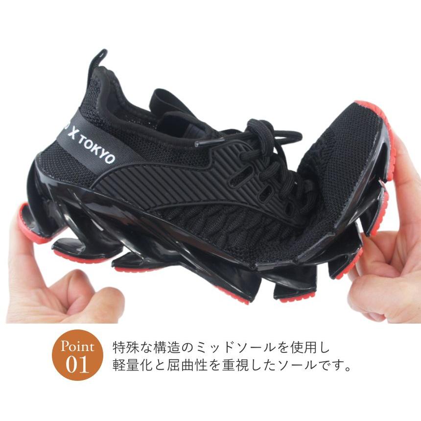 スニーカー メンズ 靴 シューズ X TOKYO エックストーキョー 屈曲 曲がるソール ウォーキングシューズ おしゃれ 40代 50代 安い ヒモ ひも 紐 履きやすい ko2197 | X TOKYO（スニーカー） | 11