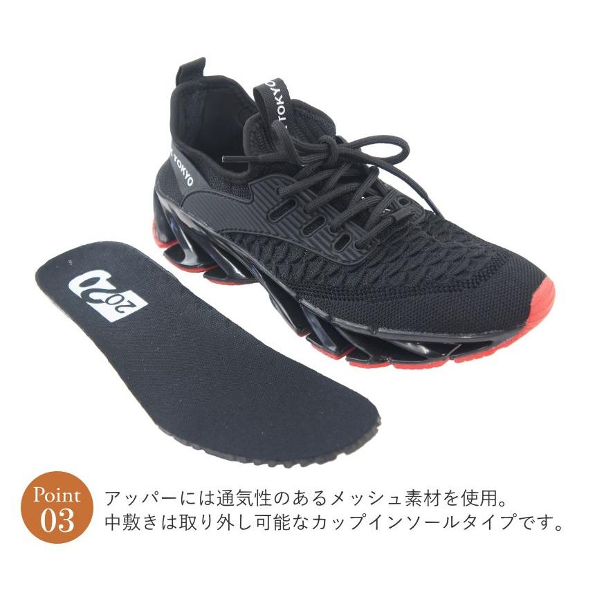 スニーカー メンズ 靴 シューズ X TOKYO エックストーキョー 屈曲 曲がるソール ウォーキングシューズ おしゃれ 40代 50代 安い ヒモ ひも 紐 履きやすい ko2197 | X TOKYO（スニーカー） | 13