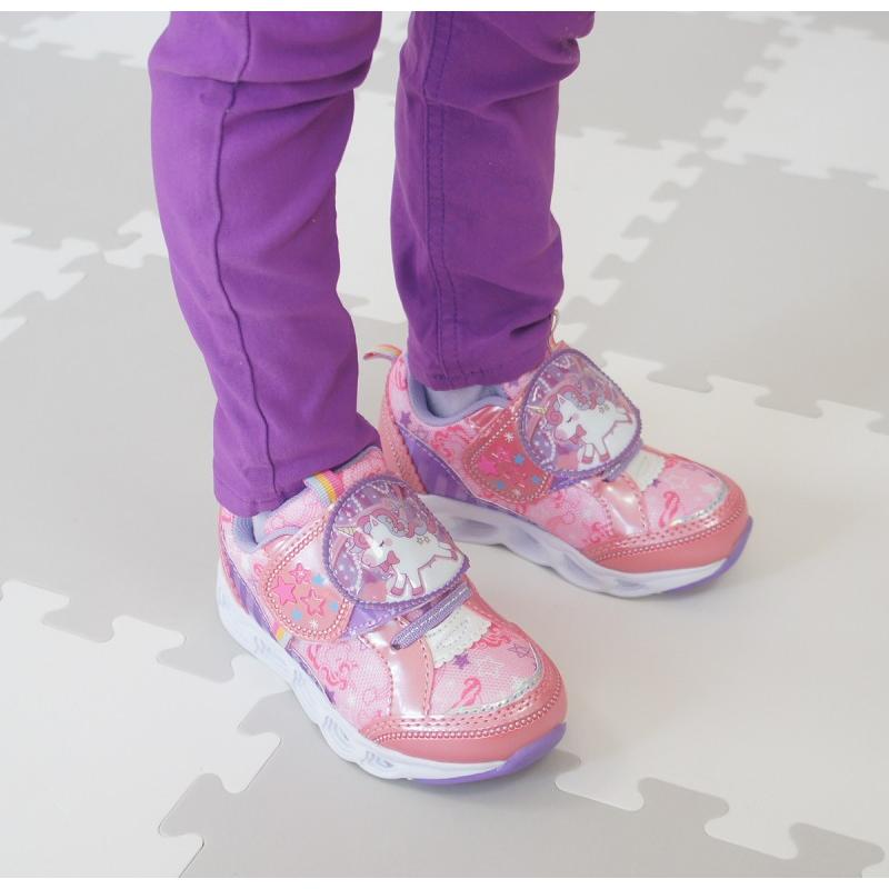 光る靴 キッズ シューズ スニーカー 子供 靴 Double Star ダブルスター キッズスニーカー LED 幼稚園 保育園 小学生 女の子 ユニコーン マジック ko4597 |  | 10