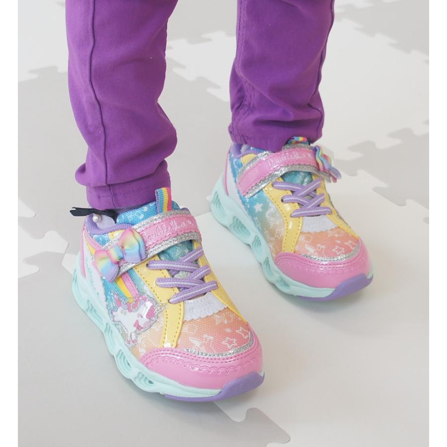 人気 光る靴 キッズ シューズ スニーカー 子供 靴 Double Star ダブルスター キッズスニーカー LED 幼稚園 保育園 小学生 女の子 ユニコーン マジック ko4957 |  | 09