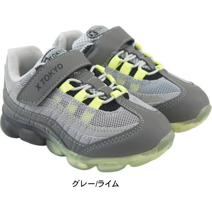 光る靴 キッズ シューズ スニーカー 子供 靴 X TOKYO キッズスニーカー LED 幼稚園 保育園 小学生 男の子 女の子 エアマックス95 タイプ マジック ko594 |  | 01