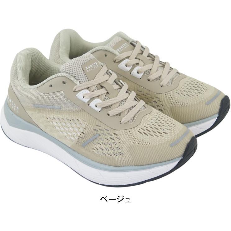 DUNLOP REFINED スニーカー レディース 靴 黒 ブラック ひざに優しい