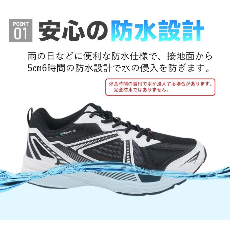 DUNLOP REFINED ランニングシューズ DM2016 ひも靴 防水 幅広 甲高