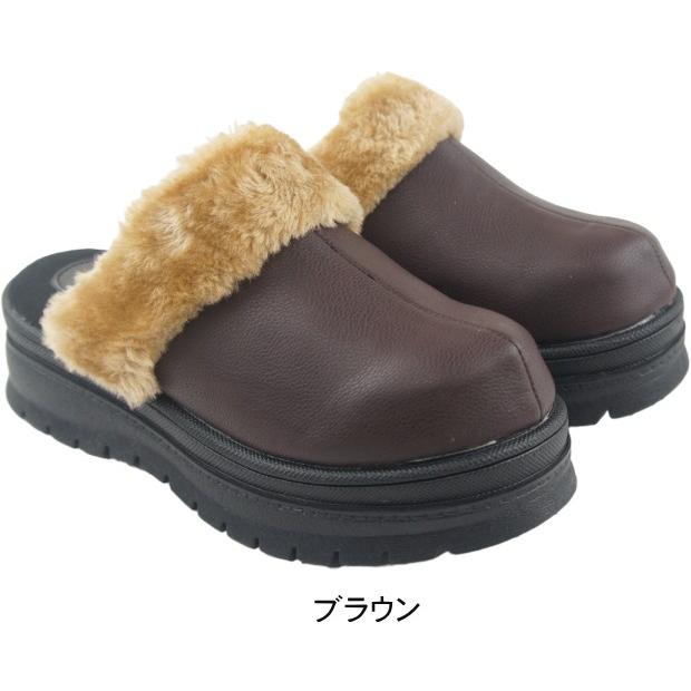 サボサンダル レディース 女性 厚底 プラットフォーム ファー 軽量
