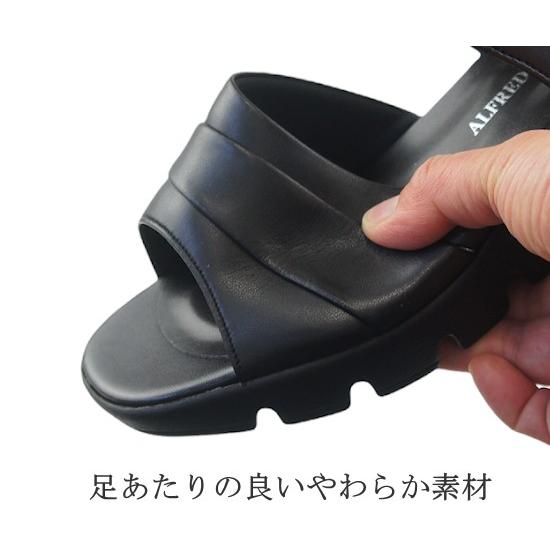 ミュール サンダル レディース つっかけ 日本製 疲れにくい 静音 黒 厚底 疲れない ヒール 職場 オフィス 人気 歩きやすい ウェッジソール ストラップ nc1032s |  | 01