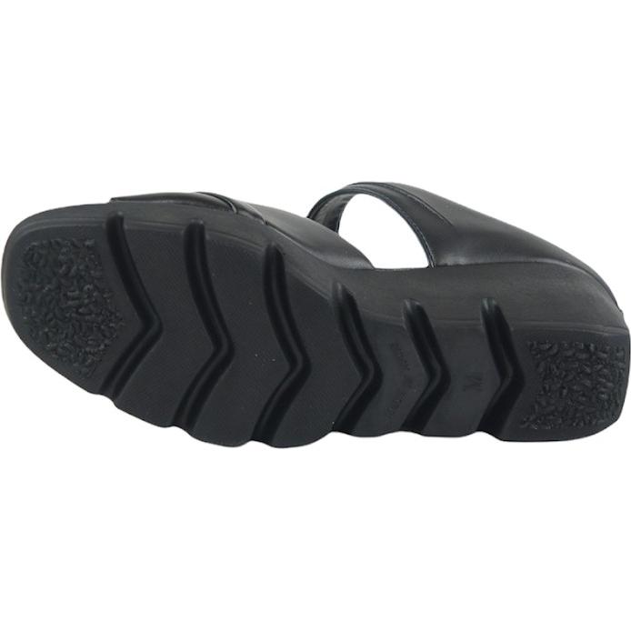 ミュール サンダル レディース つっかけ 日本製 疲れにくい 静音 黒 厚底 疲れない ヒール 職場 オフィス 人気 歩きやすい ウェッジソール ストラップ nc1032s |  | 04