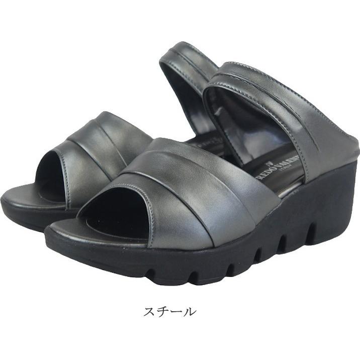 ミュール サンダル レディース つっかけ 日本製 疲れにくい 静音 黒 厚底 疲れない ヒール 職場 オフィス 人気 歩きやすい ウェッジソール ストラップ nc1032s |  | 07