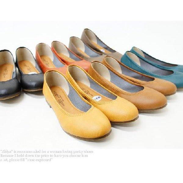 バレエシューズ フラット パンプス ぺたんこ 日本製 ローヒール ラウンドトゥ 送料無料 nc23010s |  | 03