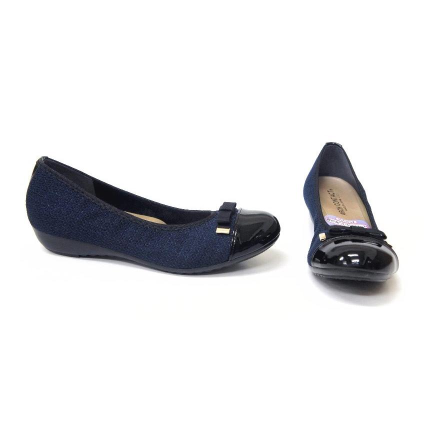 走れるパンプス フラット シューズ バレエ リボン ぺたんこ ラウンドトゥ パンプス 走れる 痛くない 黒 ARCH CONTACT/アーチコンタクト nc39082 | ARCH CONTACT | 07