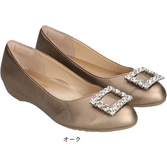 日本製 レディース ローヒール パンプス ファーストコンタクト ビジュー アーモンドトゥ 疲れない 痛くない 歩きやすい 脱げない 低反発 マザータッチ nc39169 | FIRST CONTACT | 02